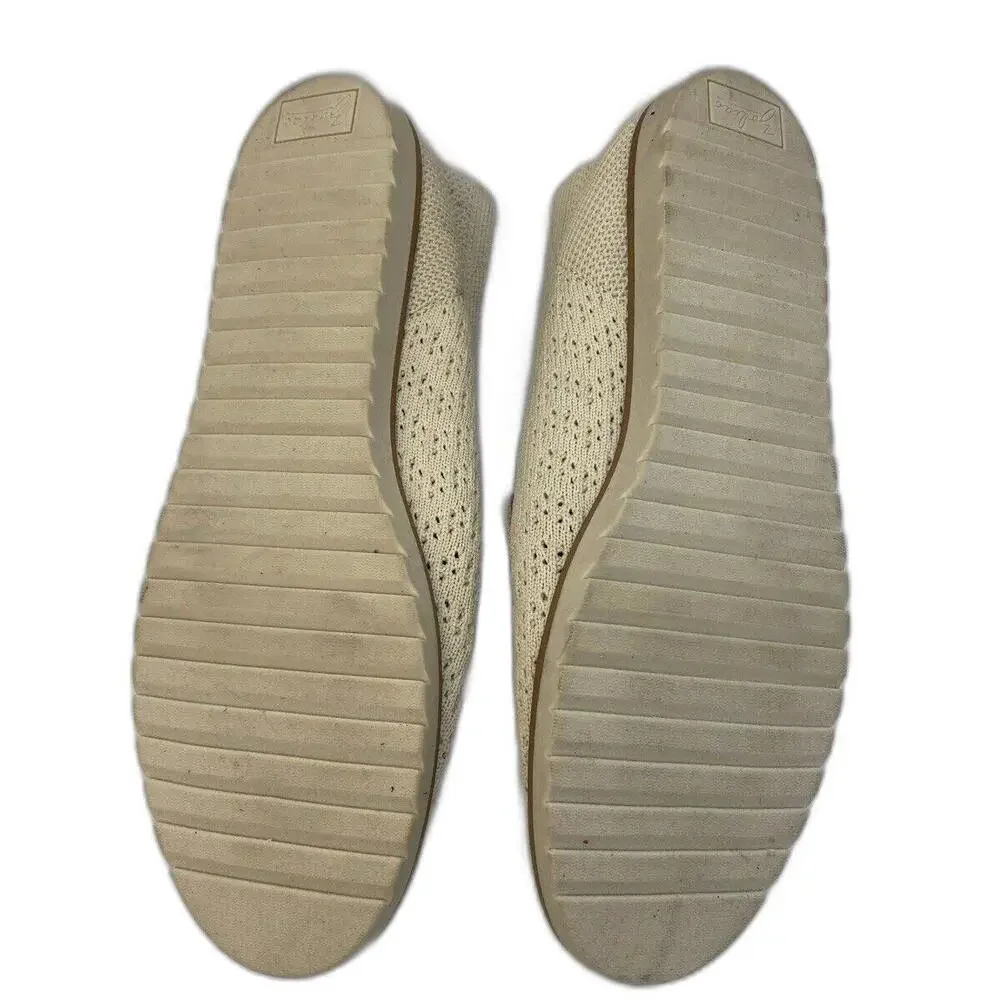 Zodiac Women's Shoes Tan Cream Size 8 M Kit Knit Loafers Slip On Flats Birch